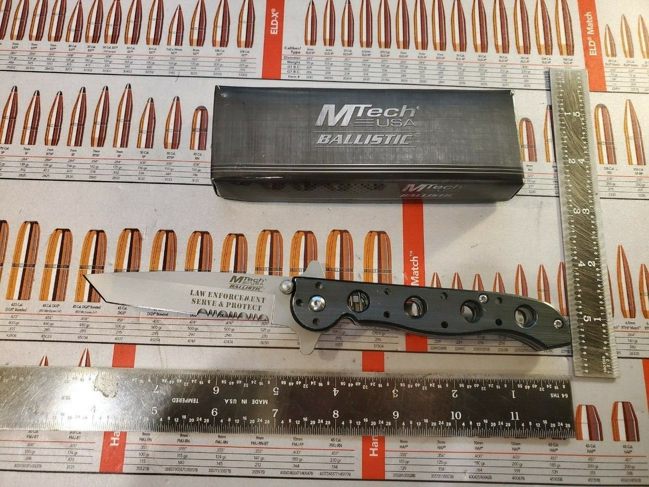M-Tech USA Spec Edition Law Enforcement Knife, Color-Gray, A-805 New in Box