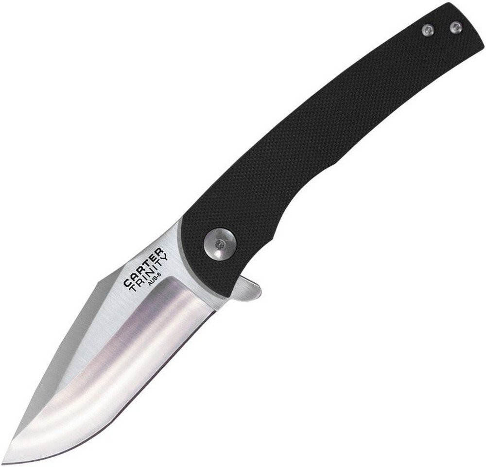 Ontario Carter Trinity Folding Knife 2.88″ Satin AUS8 Blade G10 Handle – 8877