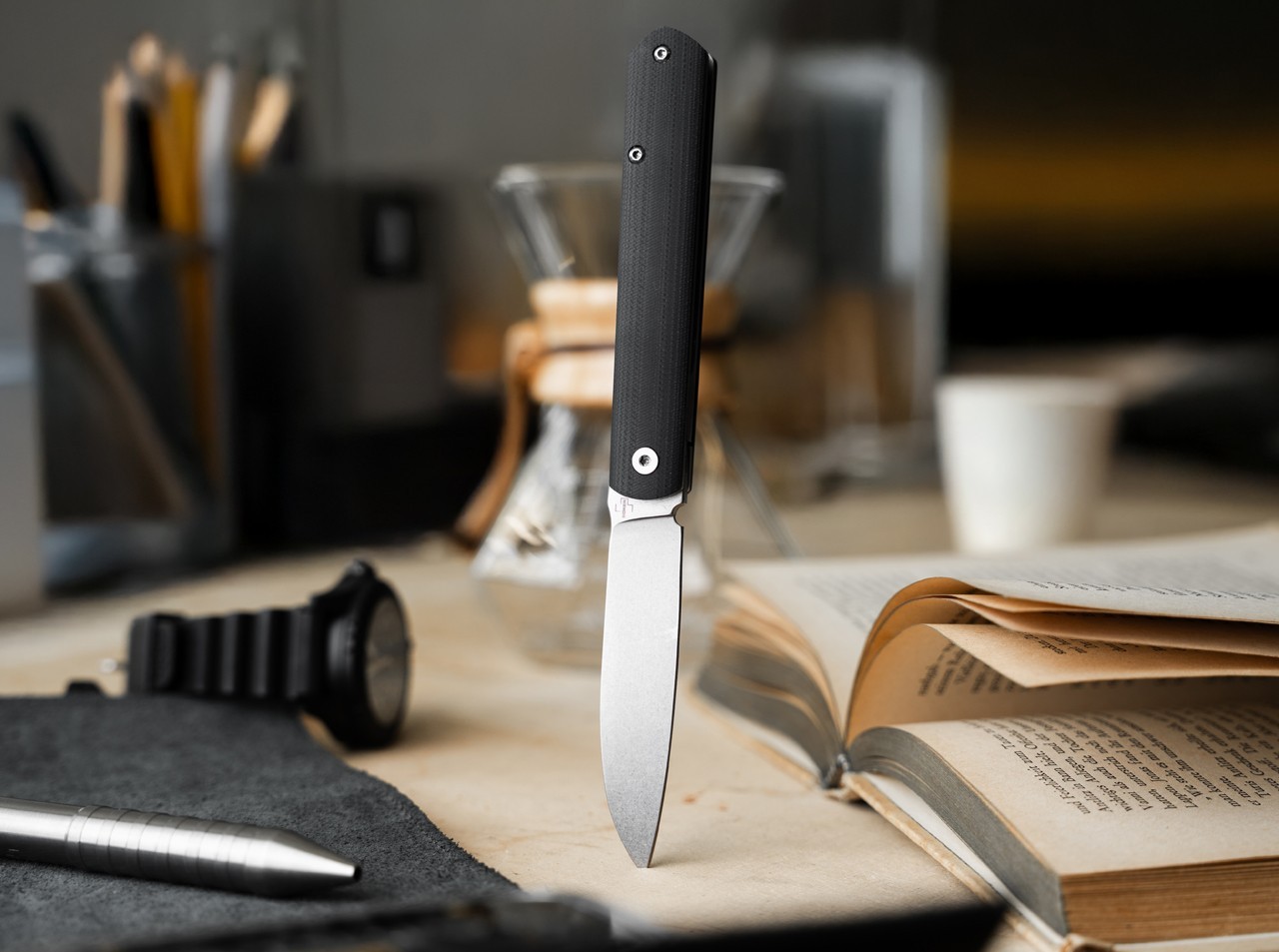 BOKER PLUS Fructis Gentleman’s Folding Knife Nitro-V Blade Black G10 01BP0067