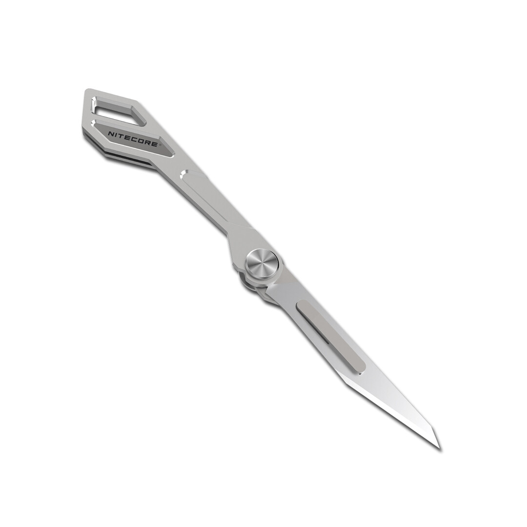~NEW~ Nitecore NTK05 Titanium Folding Scalpel Keychain Knife
