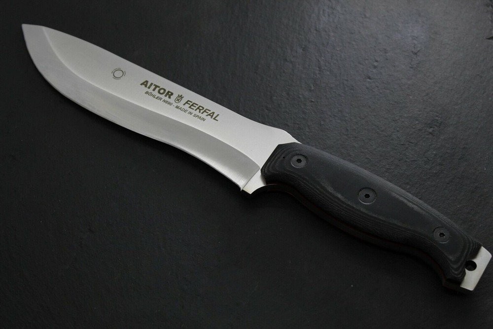 Aitor Ferfal Fixed Knife Bohler N690 Steel Full Tang Blade Wood Handle – 16099