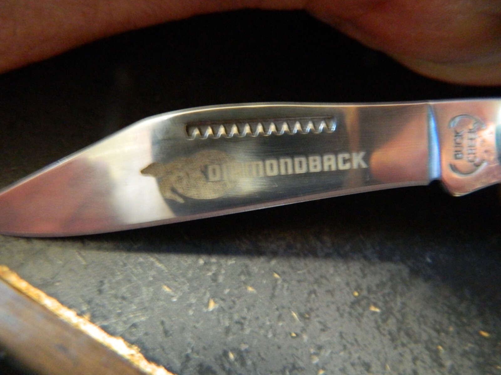 BUCK CREEK 4.5″ LARGE STOCKMAN BLUE PICK BONE HANDLE 4116GS 3- GERMAN BLADES