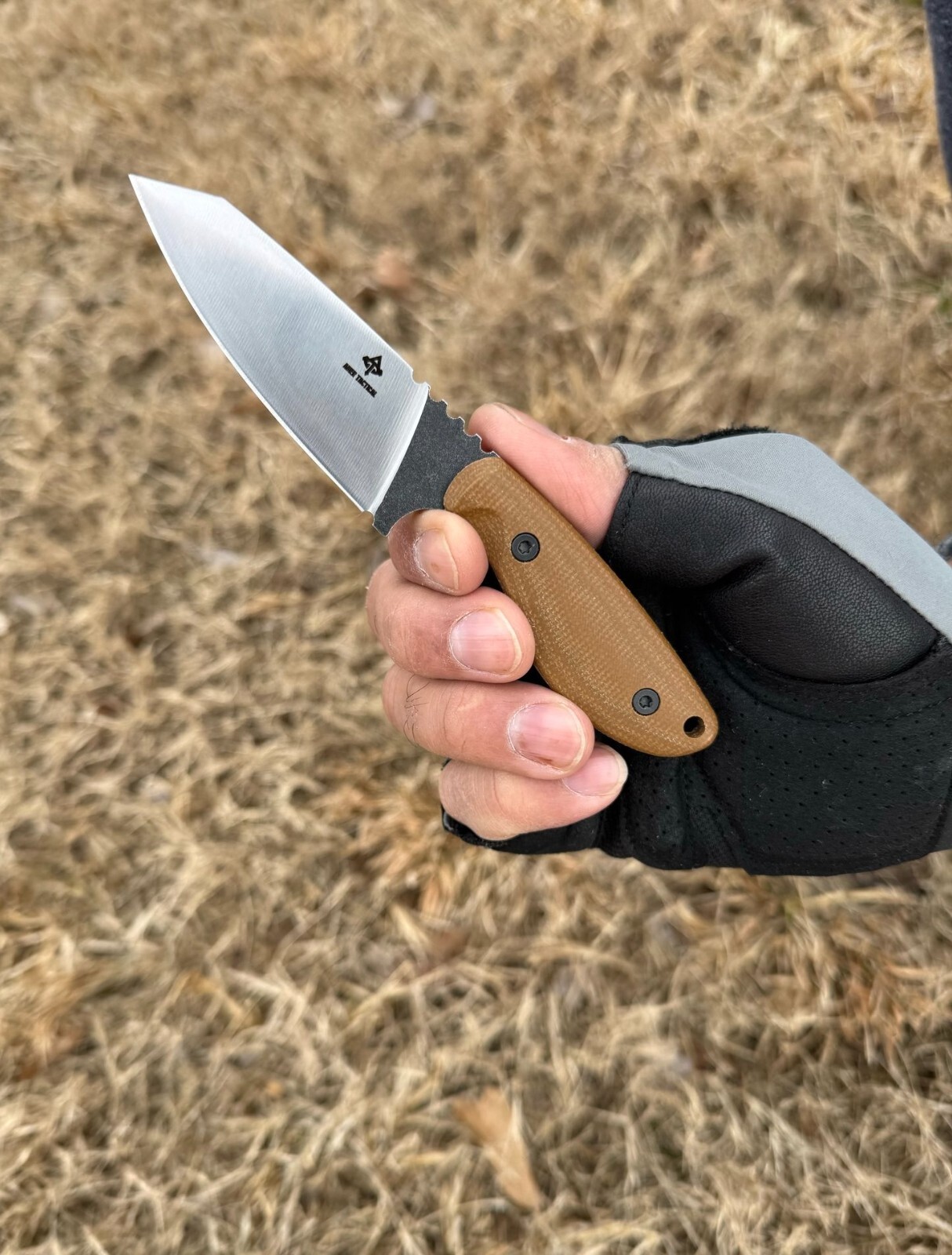 B-10 Full Tang, 3D Micarta Scales, EDC With Kydex Sheath for Hunting and Outdoor