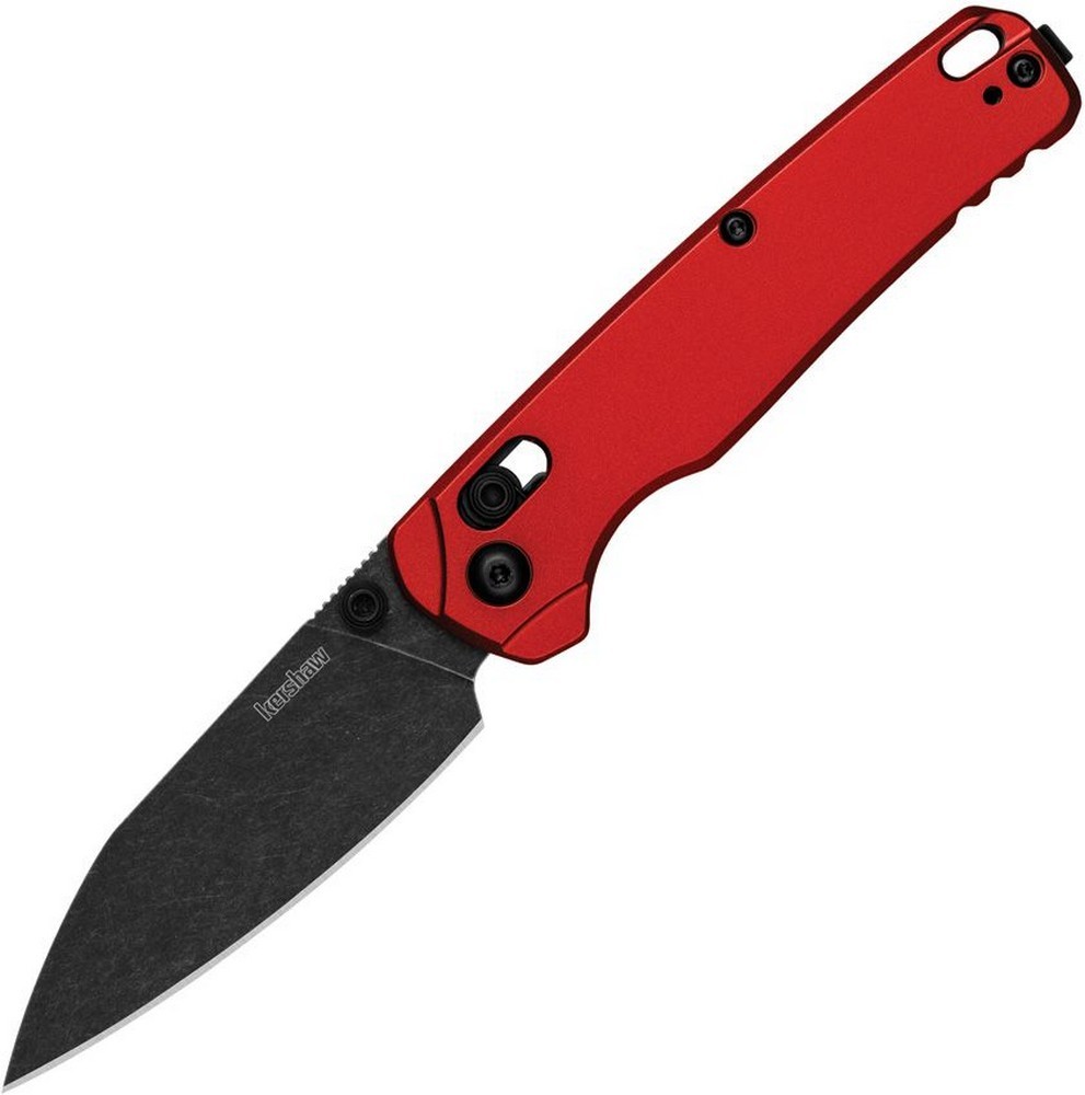 Kershaw Bel Air DuraLock Folding Knife Red Blackwash Aluminum Handle – 6105RDBW