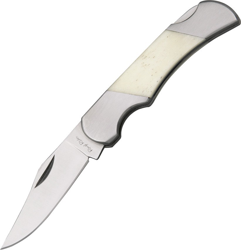 Rough Rider Pinto II Lockback White RR1339 2.13″ Stainless Bone Folding Knife