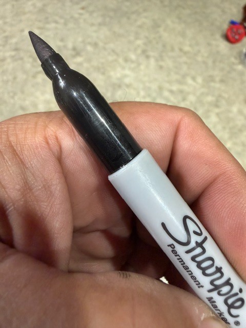 2 Self Defense Tactical Sharpie pens with G10 point EDC. Free Shipping!