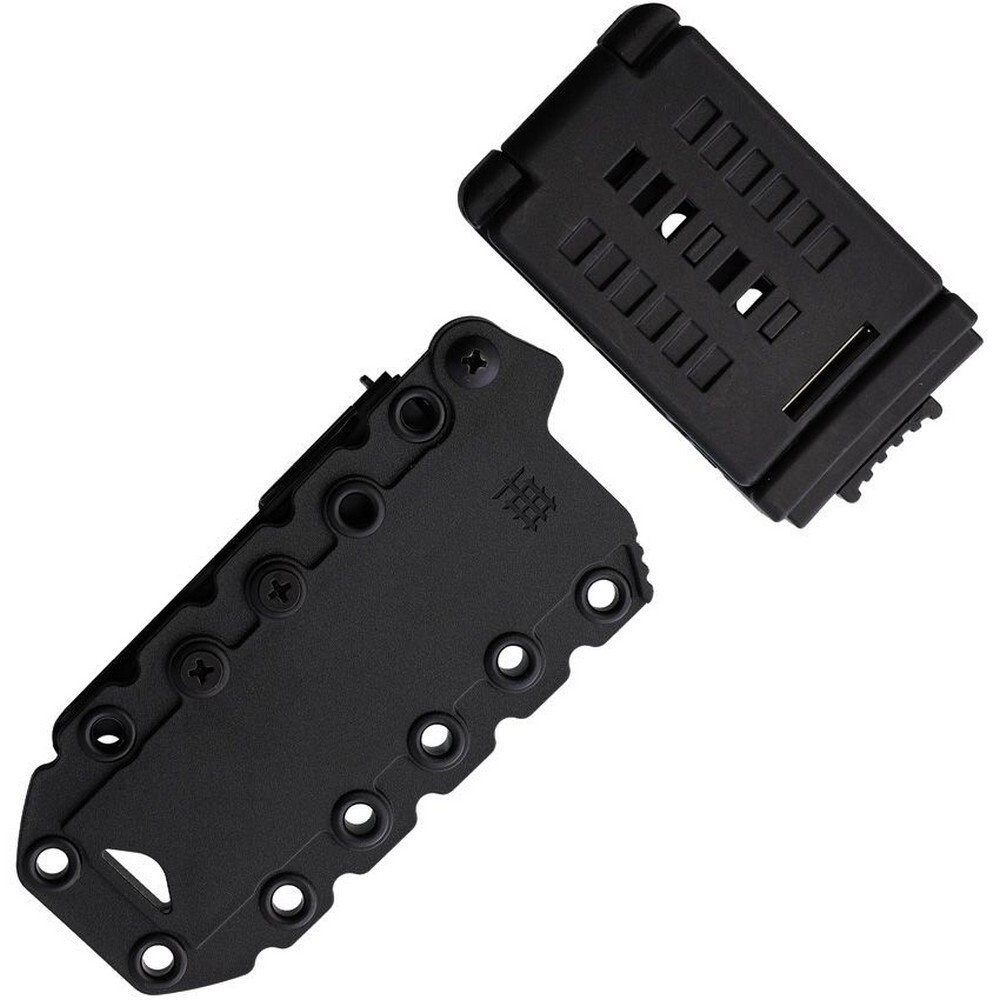 Halfbreed Blades Compact Field Fixed Knife Black Skeletonized Handle CFK-02-BLK