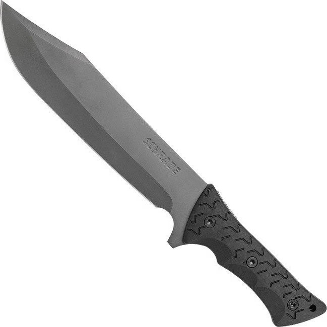 Schrade Leroy Fixed Blade High Carbon Stainless Steel Bowie Blade Sheath SCHF45