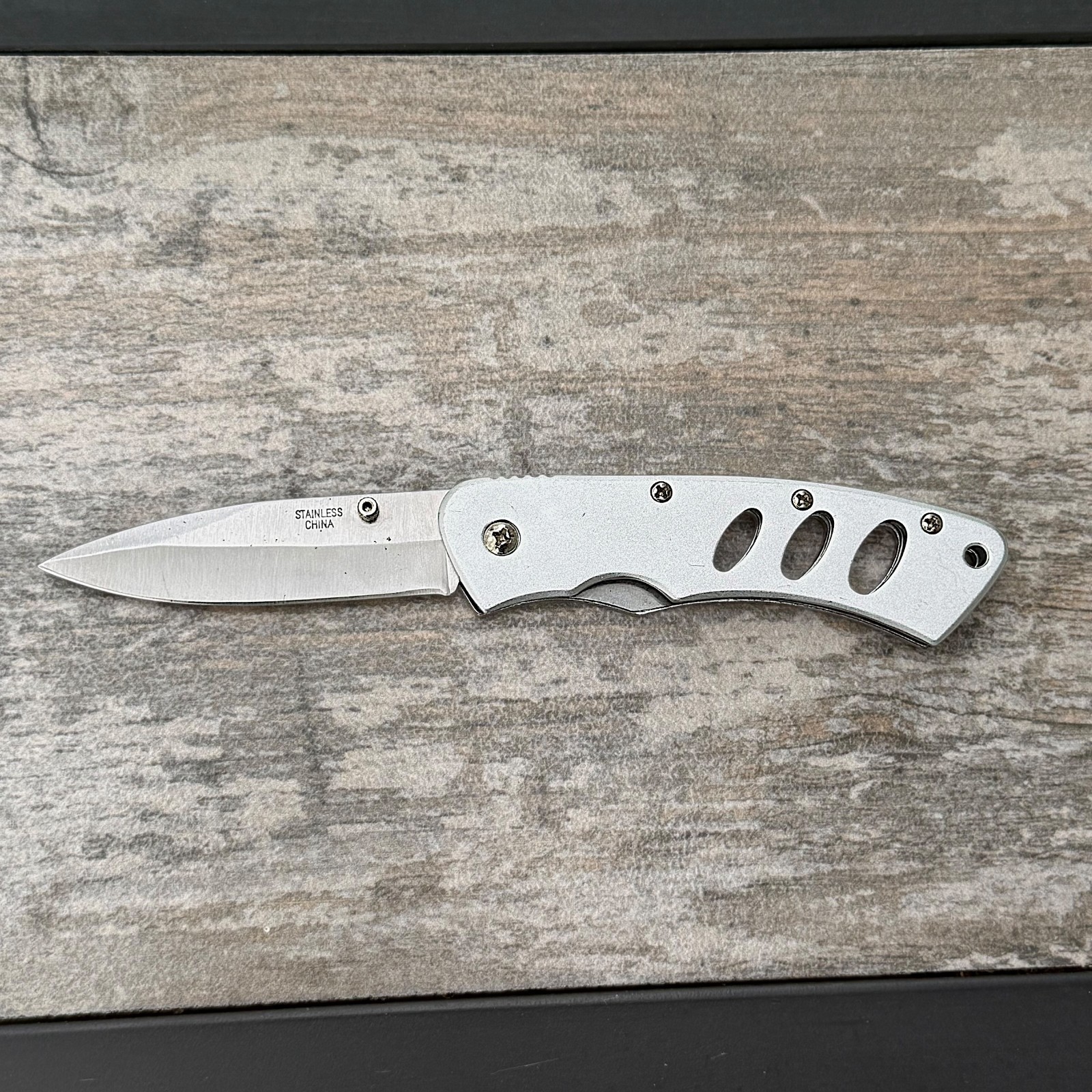 Skeleton Frame Folding Pocket Knife 3” Stainless Steel EDC Tactical Folder
