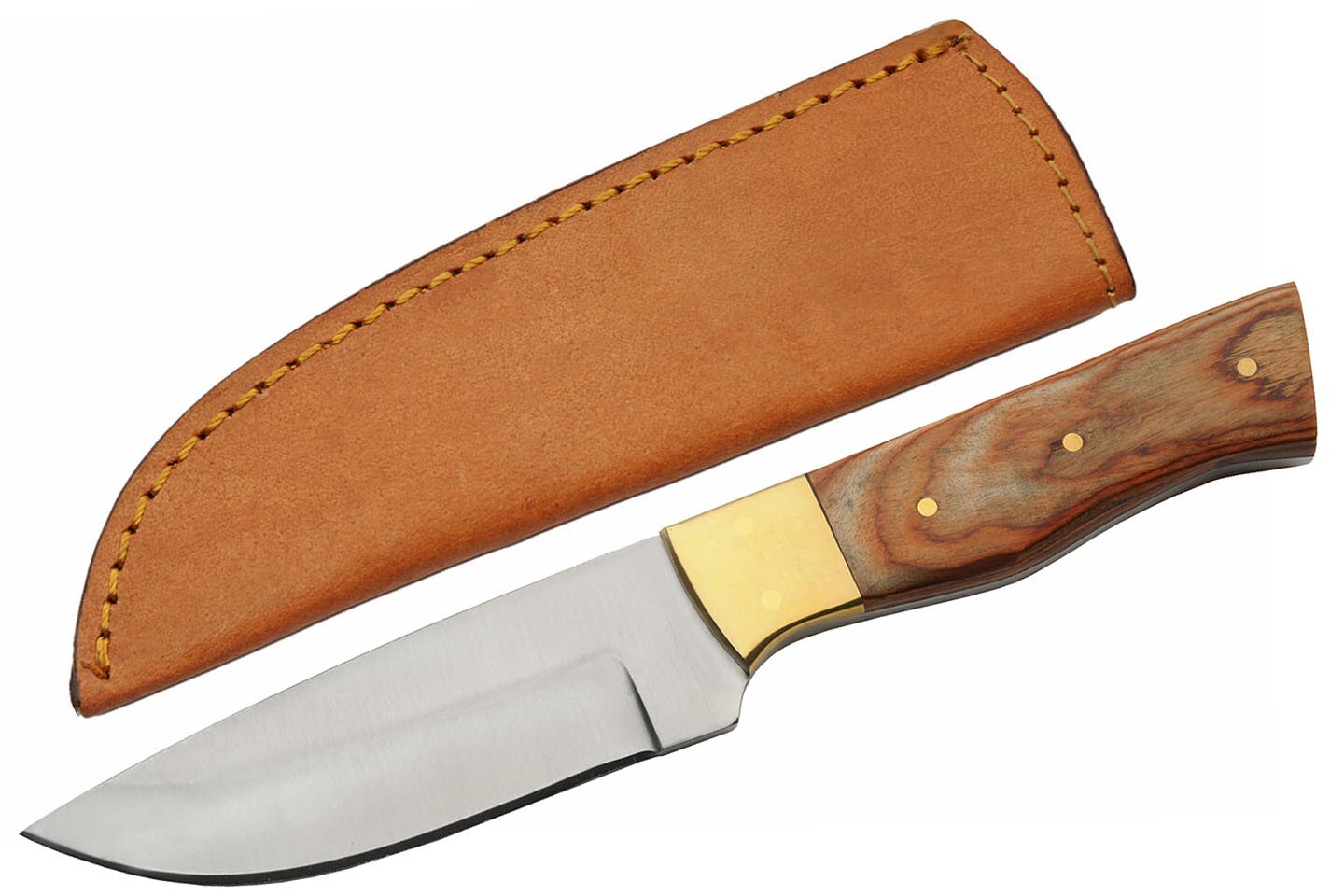 Bushcraft Heavy Duty Hunting Utility Camp Survival Knife w/ Leather Sheath – NEW