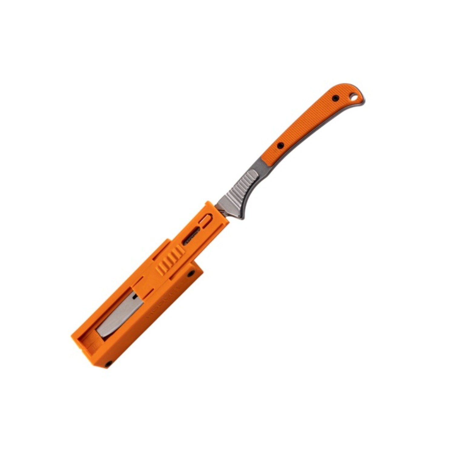 Hogue Expel 2.50″ Fixed Blade Scalpel 416SS Frame, Orange G10 Scales #35874