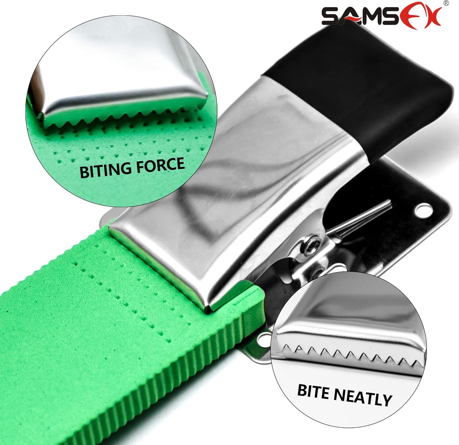SAMSFX Fish Cleaning Board Tools Fillet Clamp with Black Grip