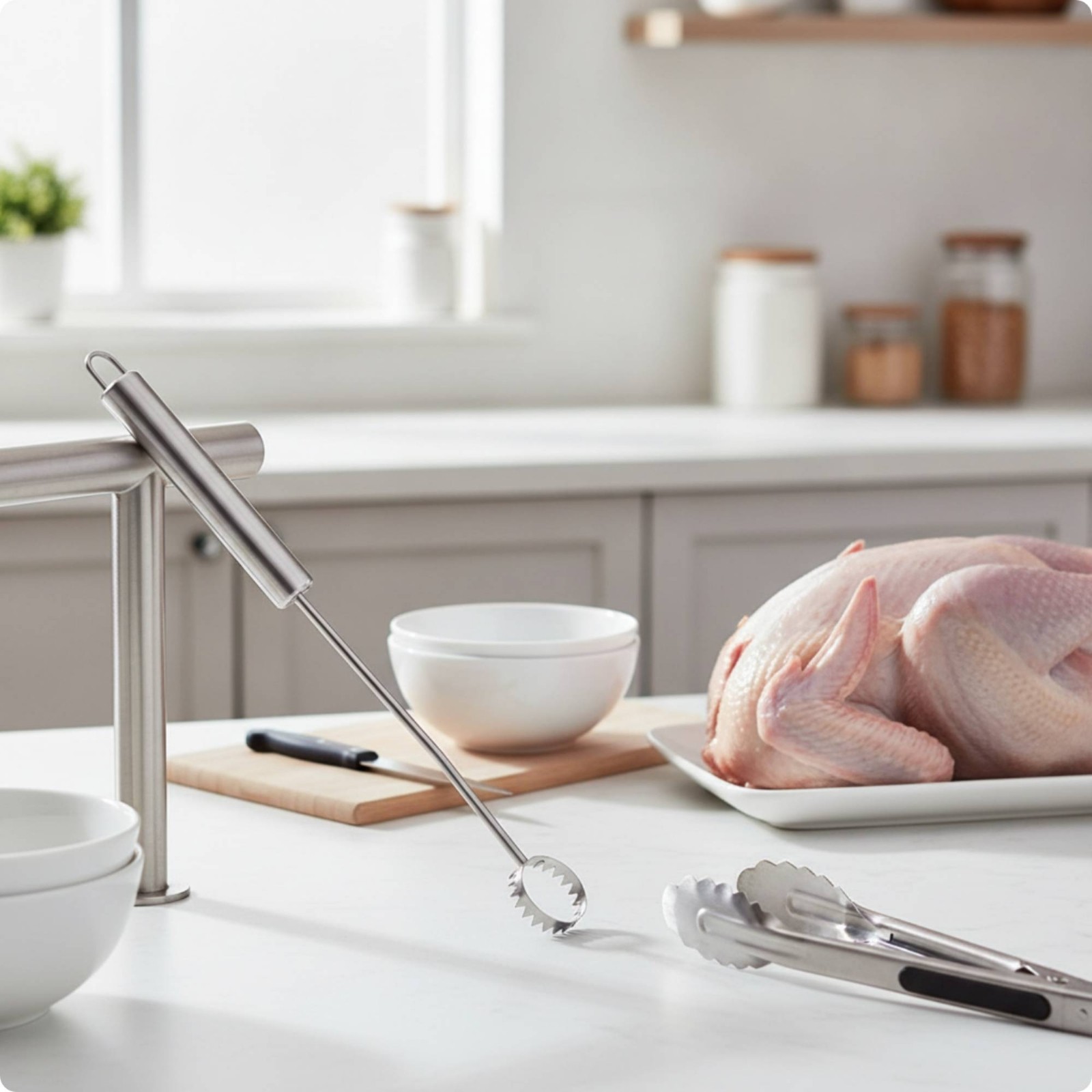 Fowl Lung Remover Ergonomic Fowl Lung Easy to Clean for Butchers
