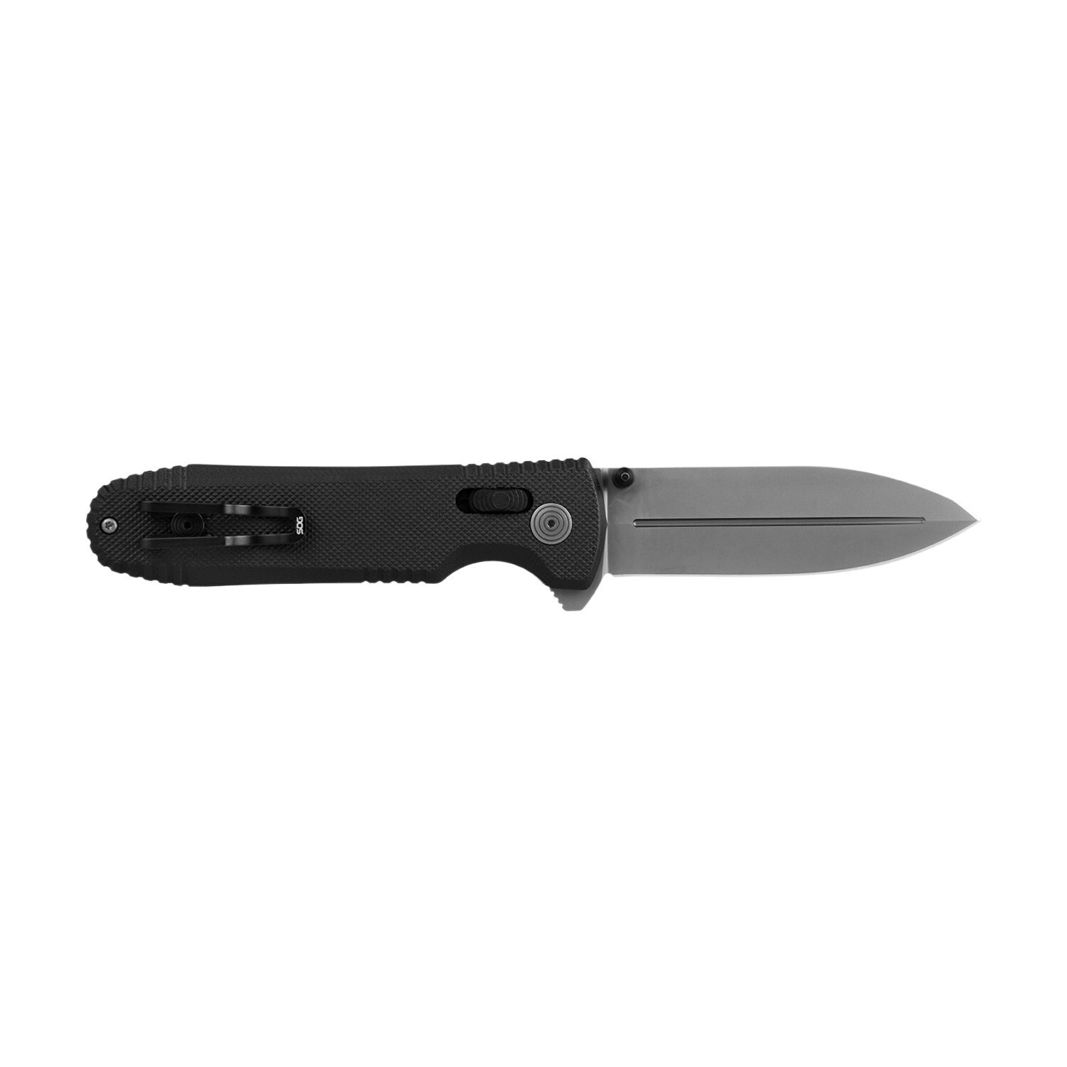 SOG Pentagon XR LTE 3.6″ Cryo Spear Point Folding Knife, G10, Black #12-61-05-57