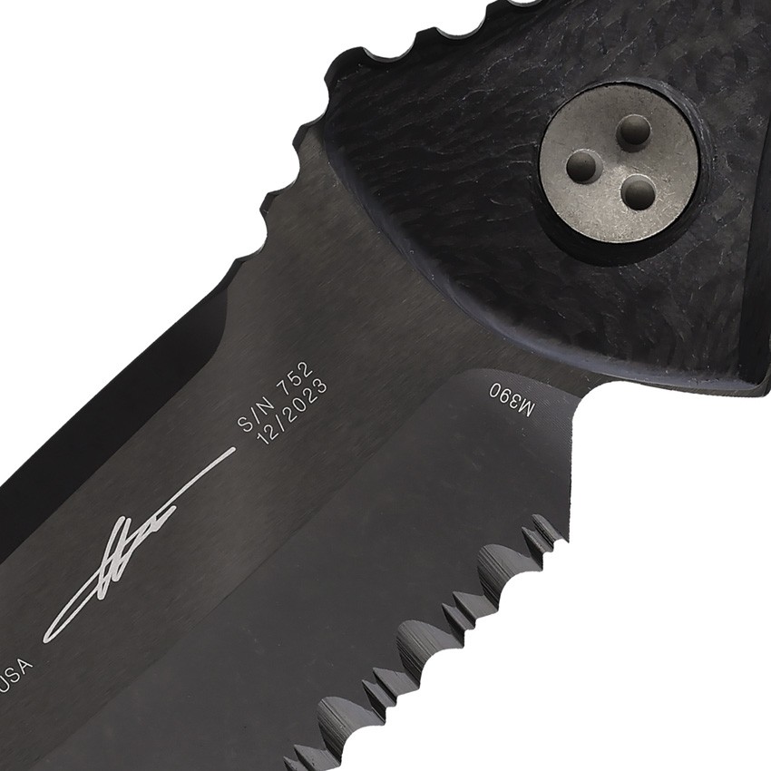 Microtech Socom Alpha Mini T/E Cf 114M-2Dlccfs Carbon Fiber Fixed Blade Knife
