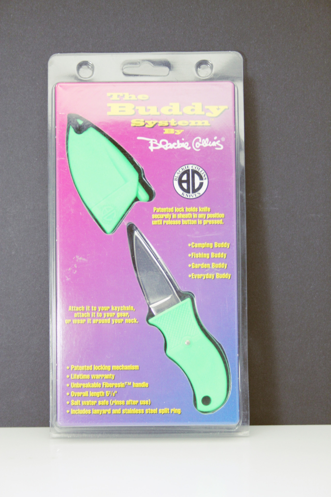 The Buddy System by Blackie Collins Green Knife new in original package(BCGREEN)