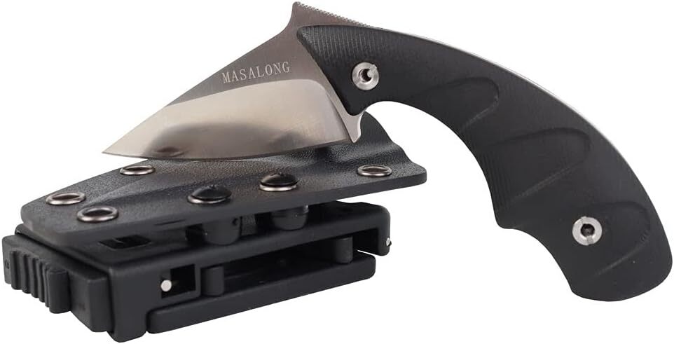 MASALONG D2 steel super hard balde tactical knife kni200-b with kydex sheath