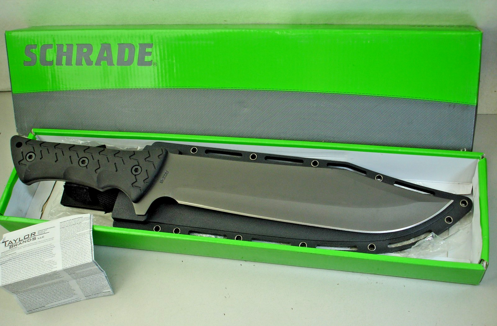 Schrade Leroy Fixed Blade High Carbon Stainless Steel Bowie Blade Sheath SCHF45