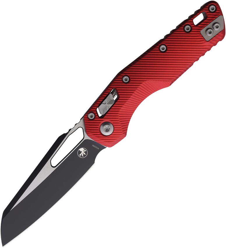 Microtech Msi Ram-Lok Red 210-1Flrd M390 Aluminum Manual Folding Knife