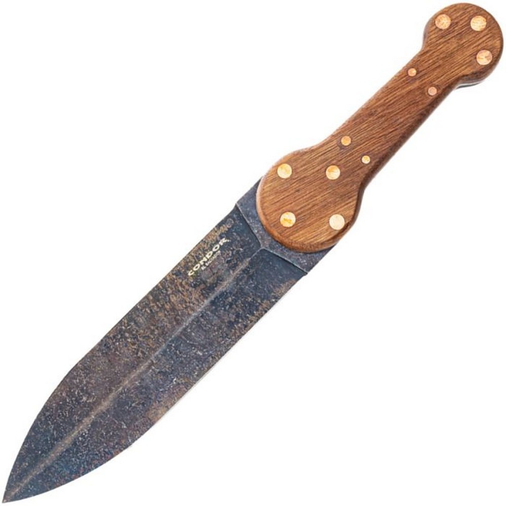 Condor Fixed Knife Double Edge 1095HC Steel Blade Walnut Handle – CTK1832-7.9-HC