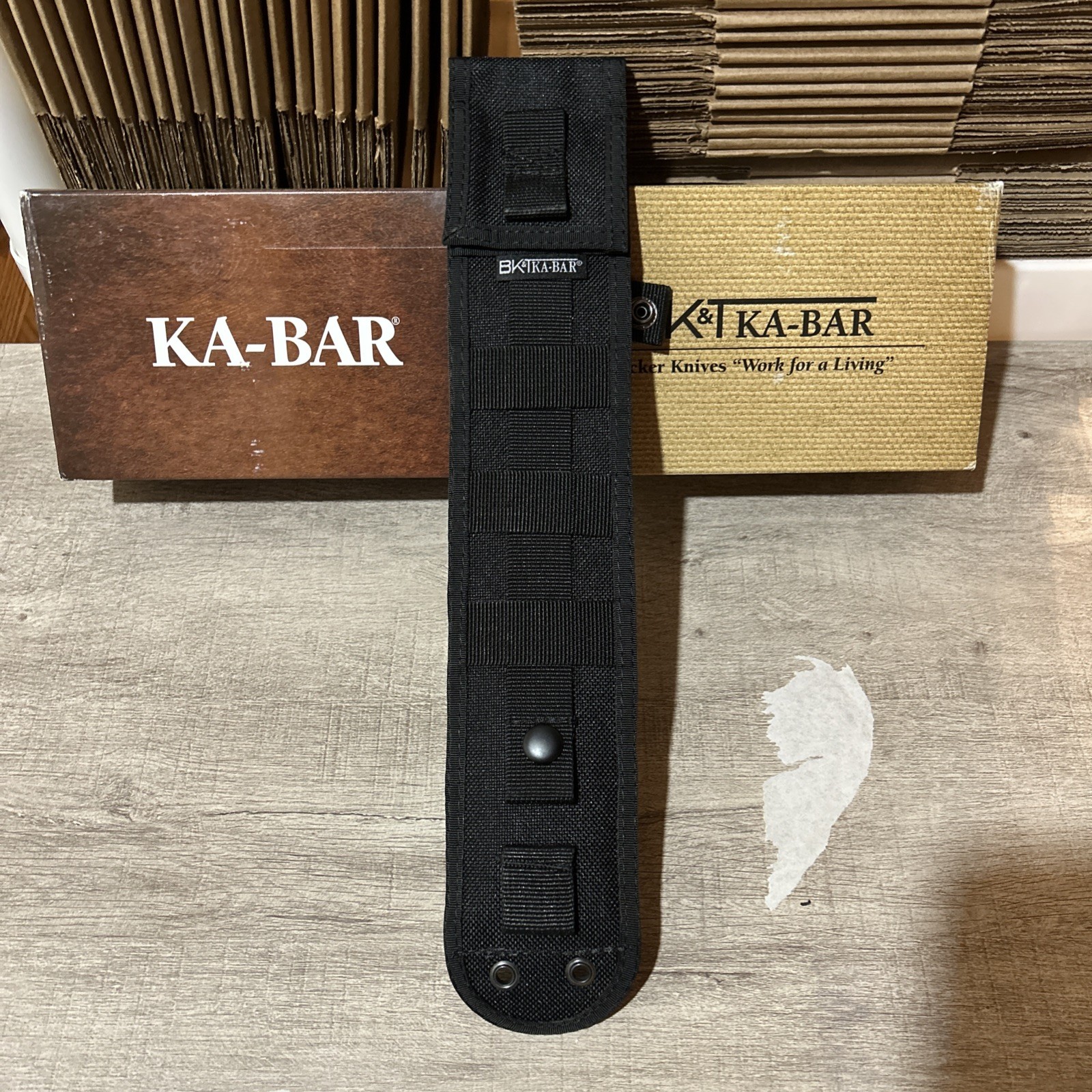 Ka-Bar BK7 Becker Combat Utility 7″ Fixed Clip Point Plain Black 1095 Cro-Van