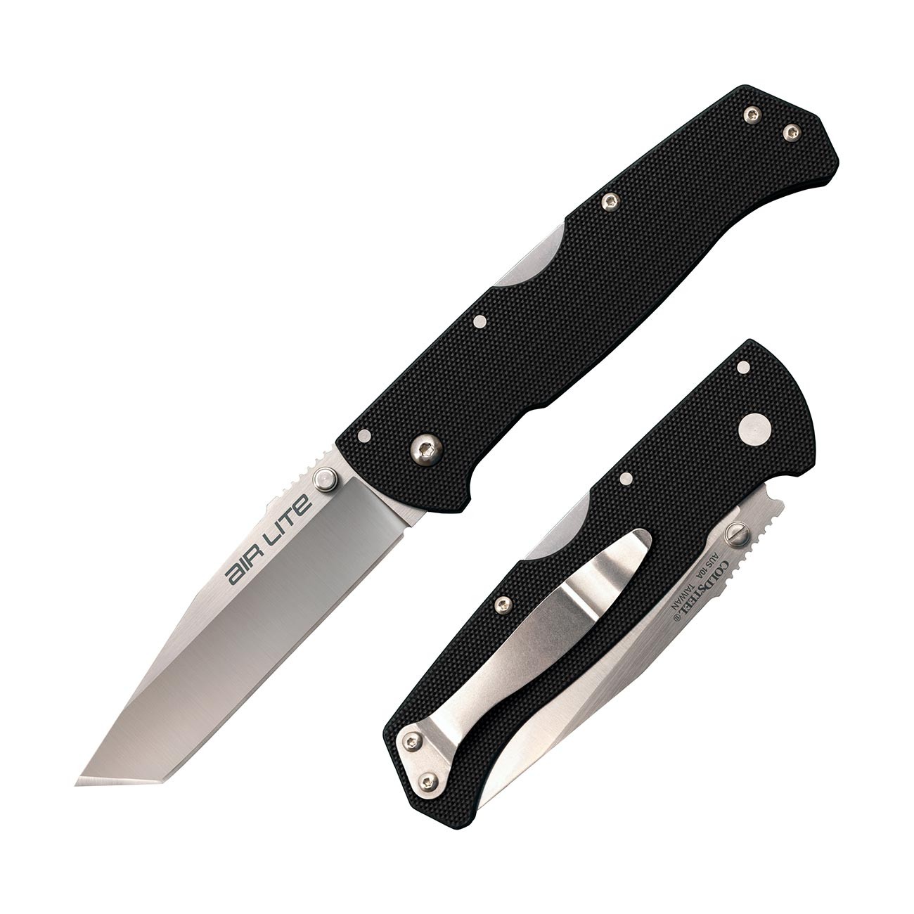 Cold Steel Air Lite Tanto Point Folding Knife CS-26WT AUS-10A Steel