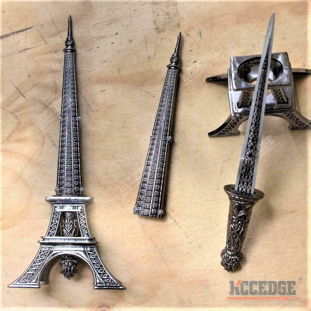 10″ Eiffel Tower Statue Executive Knife Letter Opener Blade Dagger w/ GIFT BOX