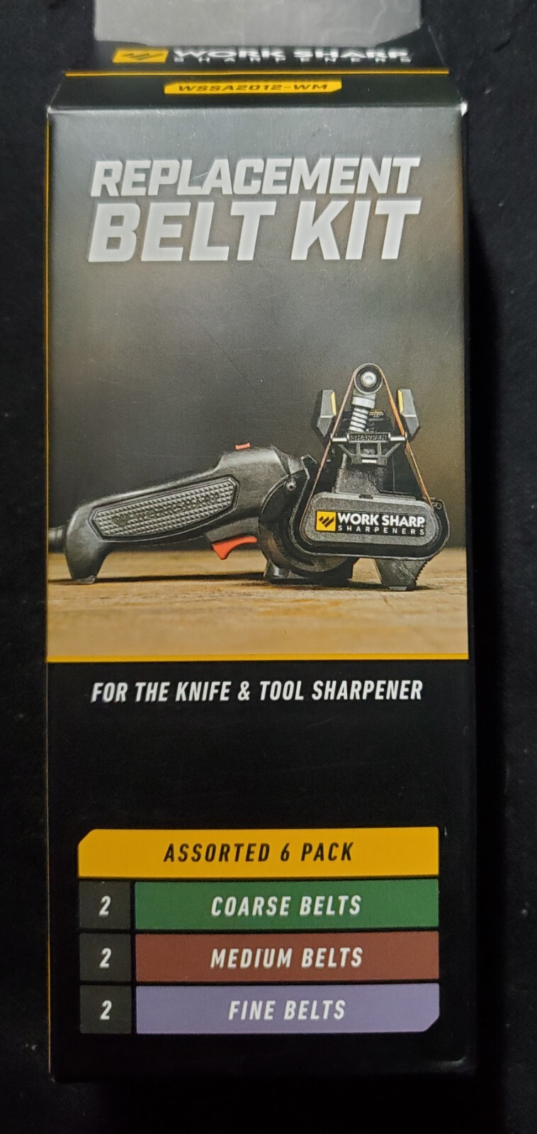 Work Sharp Replacement Belt Kit, 2 Coarse, 2 Medium, 2 Fine Belts In Kit. BNiB.