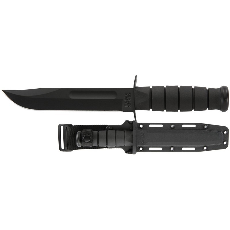 Full Size KA-BAR Straight Edge Fixed Knife 11.75″ Clip Point 1095 Cro-Van