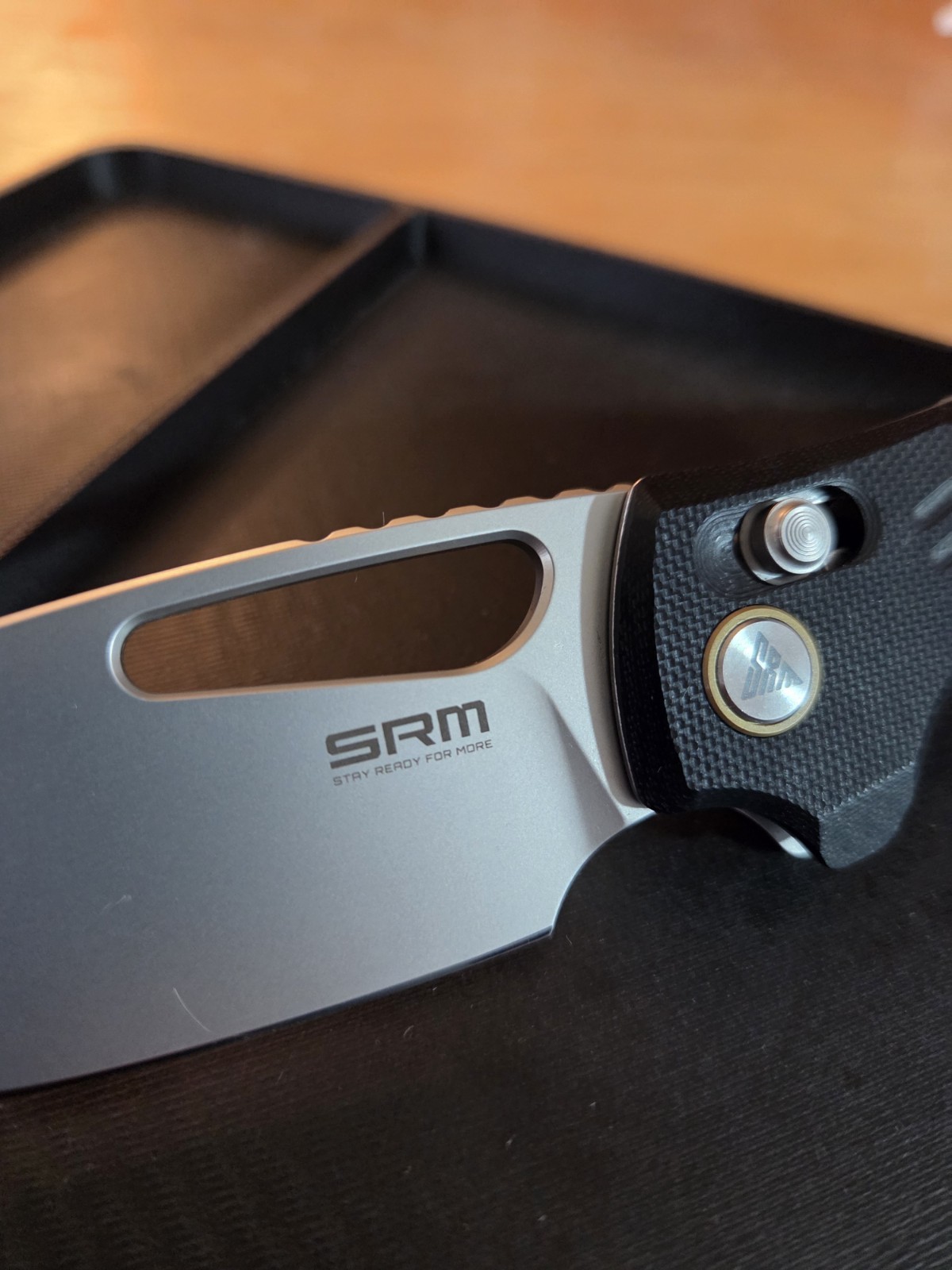 SRM Mirage 239X-G8 Folding Pocketknife Black G10 Stainless Drop Point axis lock