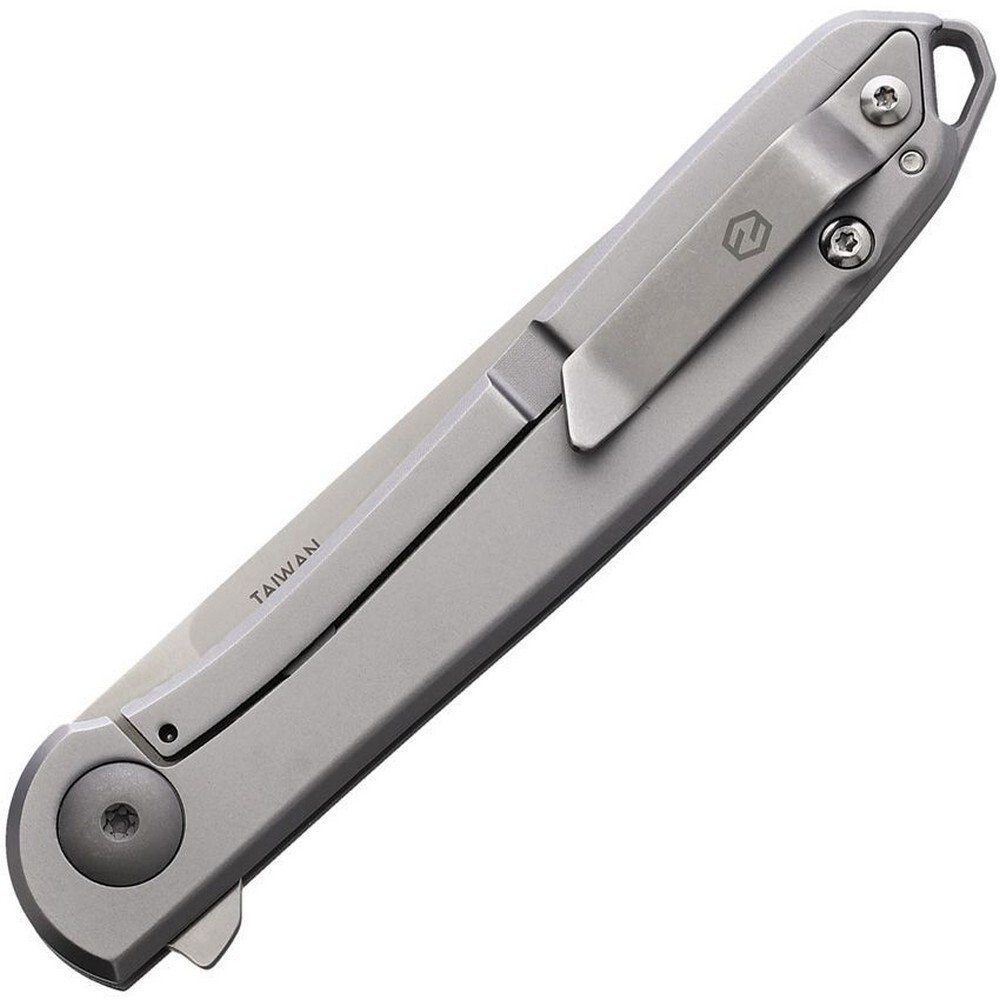 Karbon Tidbit Framelock Pocket Knife Bead Blast Finish Stainless Handle KARB105