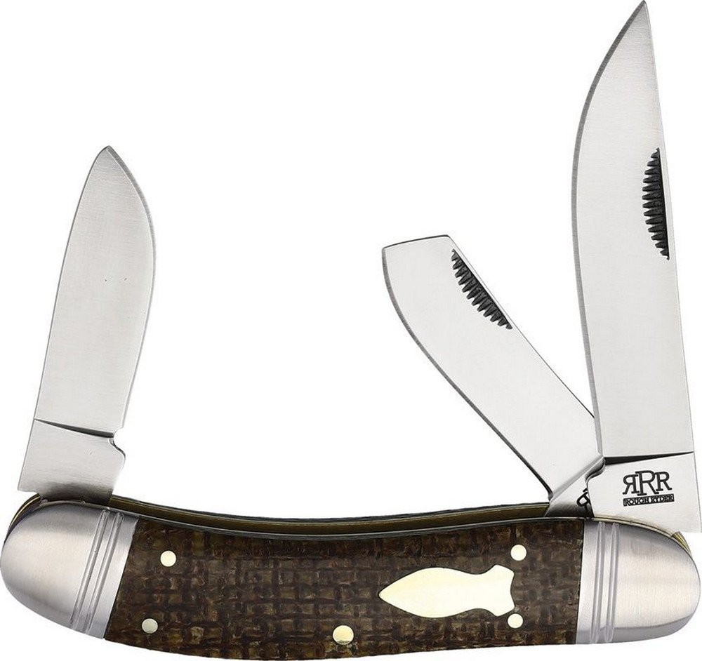 Rough Ryder Reserve Pocket Knife D2 Tool Steel Blades Micarta Handle – RRR026-D2