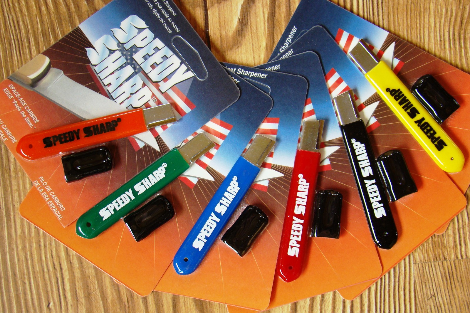 Speedy Sharp Carbide Knife Sharpener Original – 10 Pack Assorted Colors – NEW