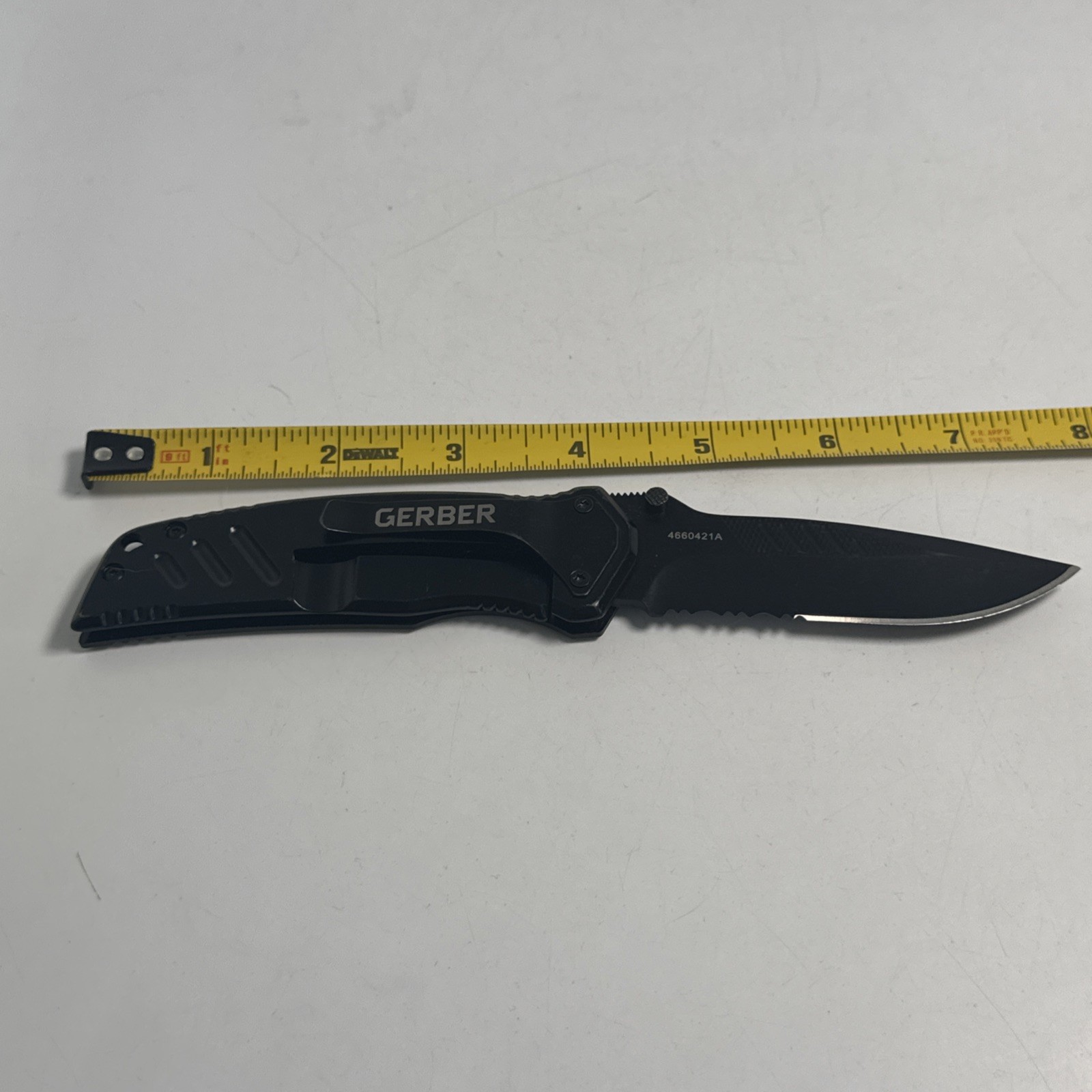 Gerber Paraframe Pocket Knife Serrated 4660421A Folding EDC Tactical Tool Mint