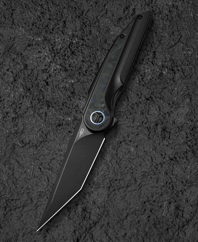 Bestech Blind Fury 3.62″ M390 Blade Black – Blue Folding Knife – BT2303F