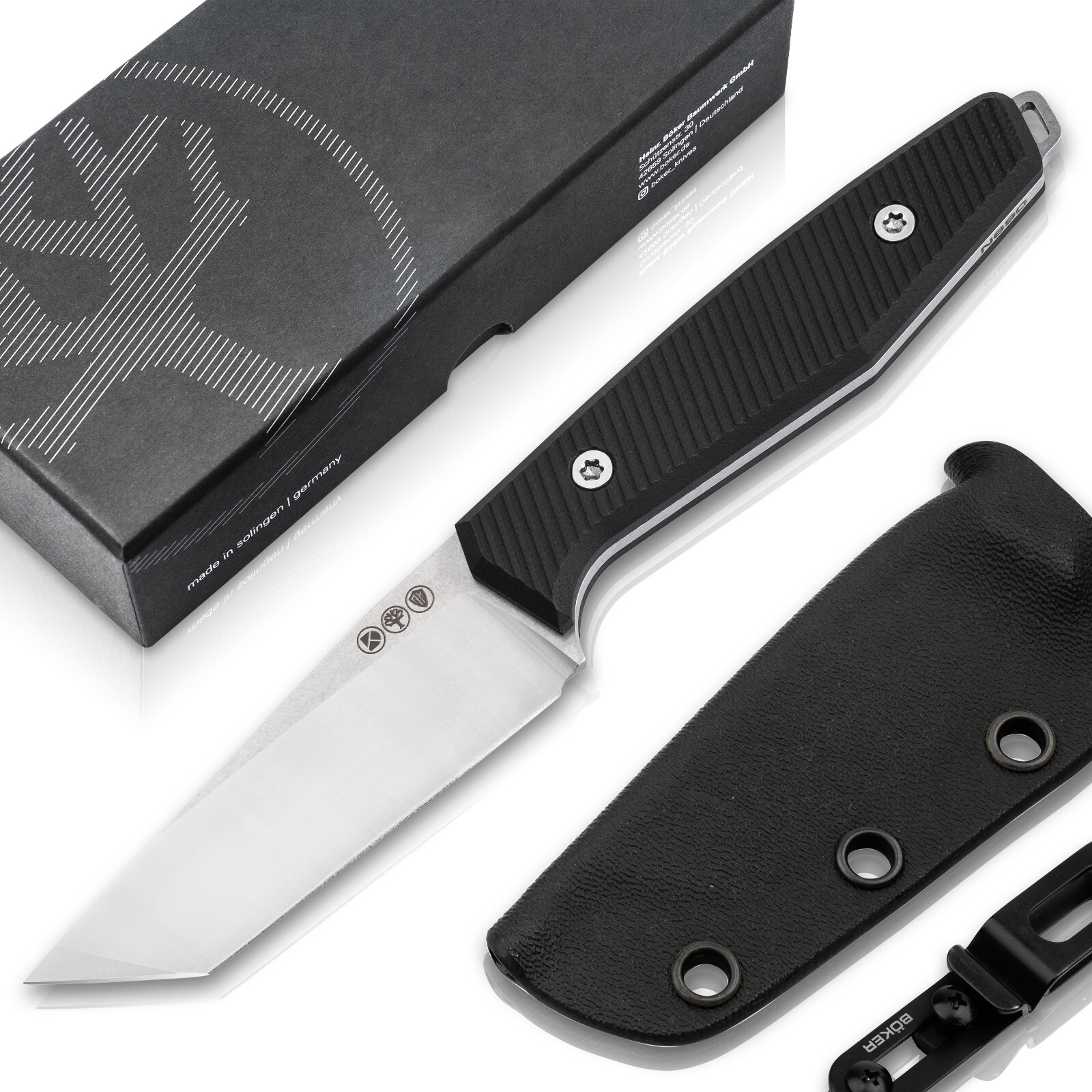 Boker Daily Knives AK1 American Tanto 2.99″ Blade N690 G10 Handle ✔️ 129504