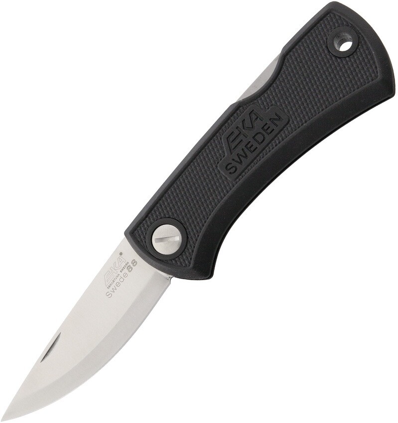 EKA Swede 88 Lockback Folding Knife 2.875″ 12C27 Steel Blade Black – 618108