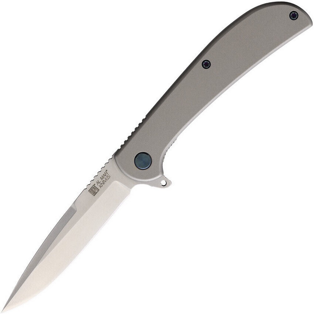 Al Mar Ultra Thin Pocket Knife 2.7″ Stainless Steel Blade Satin Finish – AMK4117