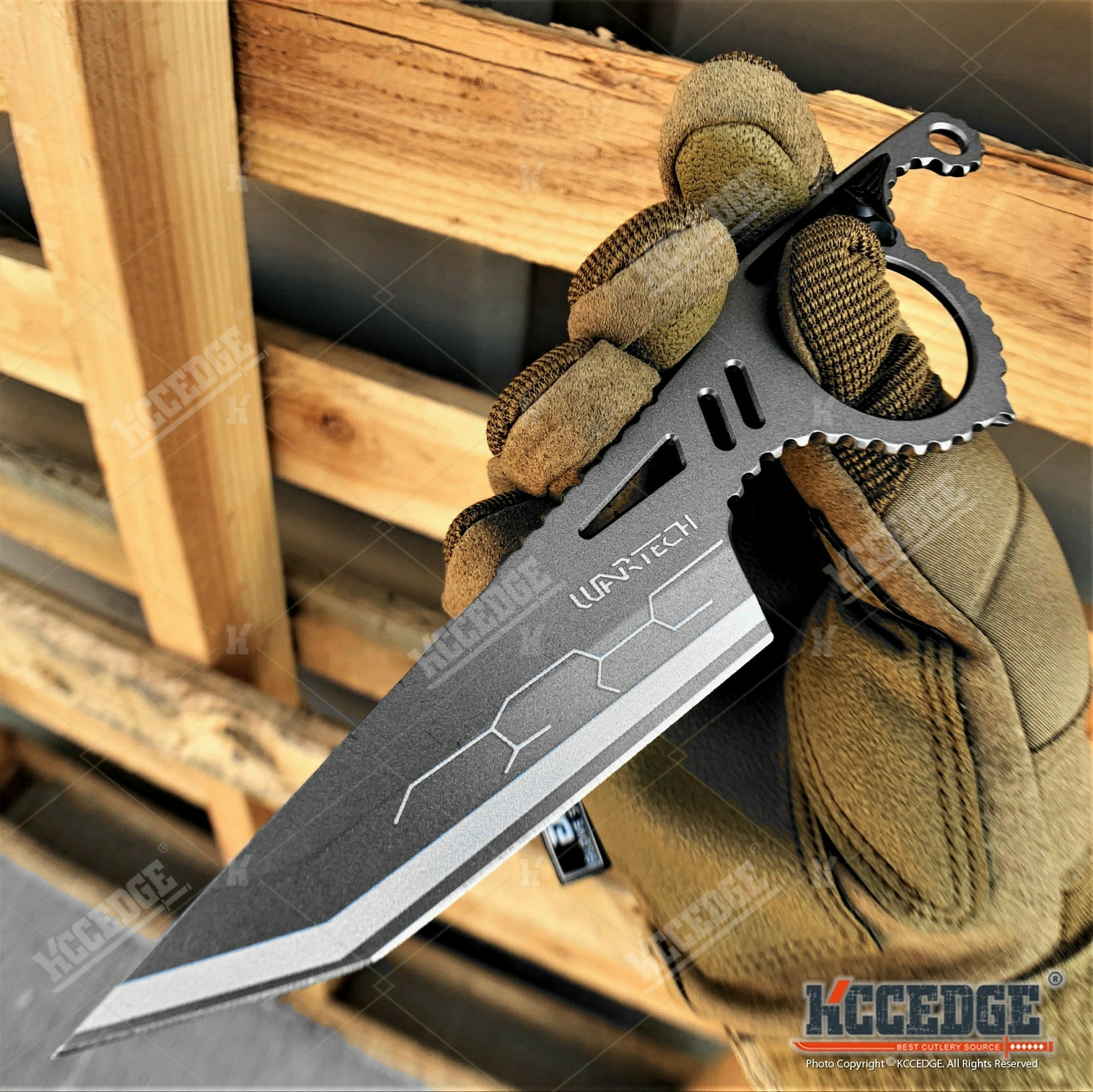 7.5″ Fixed Blade Survival Knife Spear Point Razor Sharp Tactical Knife