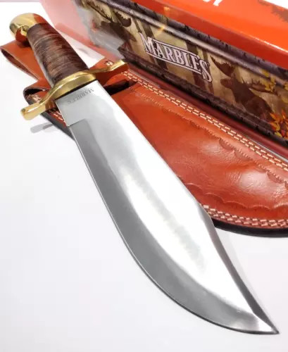 Marble’s Classic 16″ Bowie Knife w/ Leather Sheath