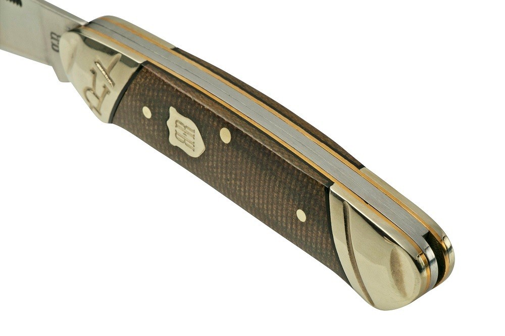 Brown Burlap Micarta Handle Canoe Pocket Knife by Rough Rider – Tater Skin Line