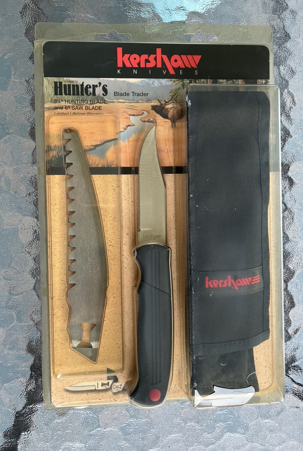 KERSHAW 1094HBT HUNTER’S BLADE TRADER with Saw 2 pcs MADE IN USA