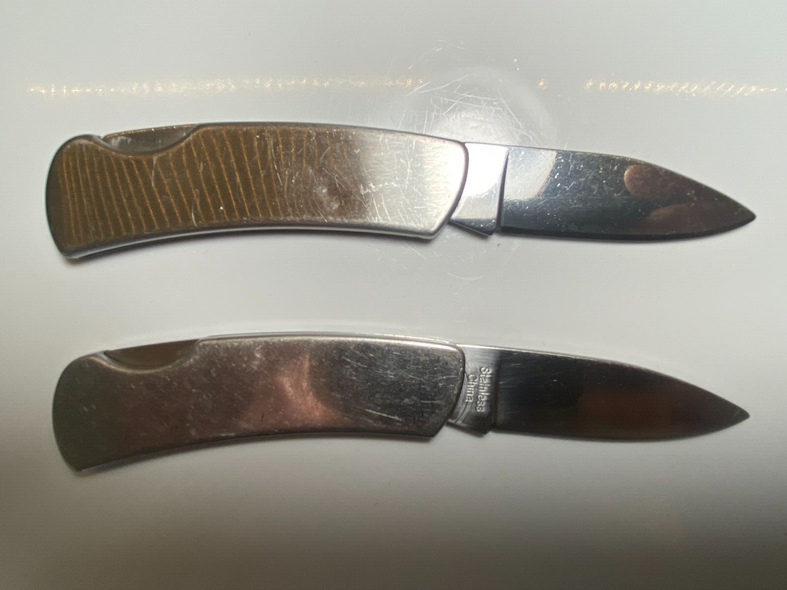 Pocket Knives Unbranded (SET OF 2) Stainless Steel LockBack 6″-Length 2.25-Blade
