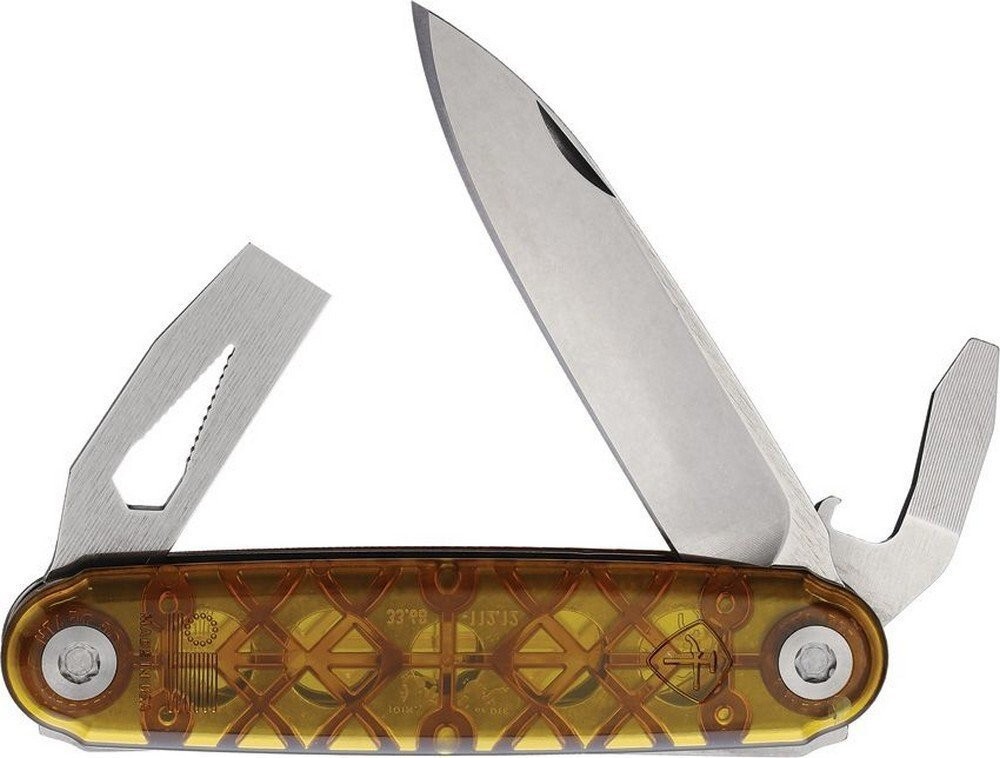 American Service The Jefferson Pocket Knife Steel Blade Ultem Handle ASK-001 UX