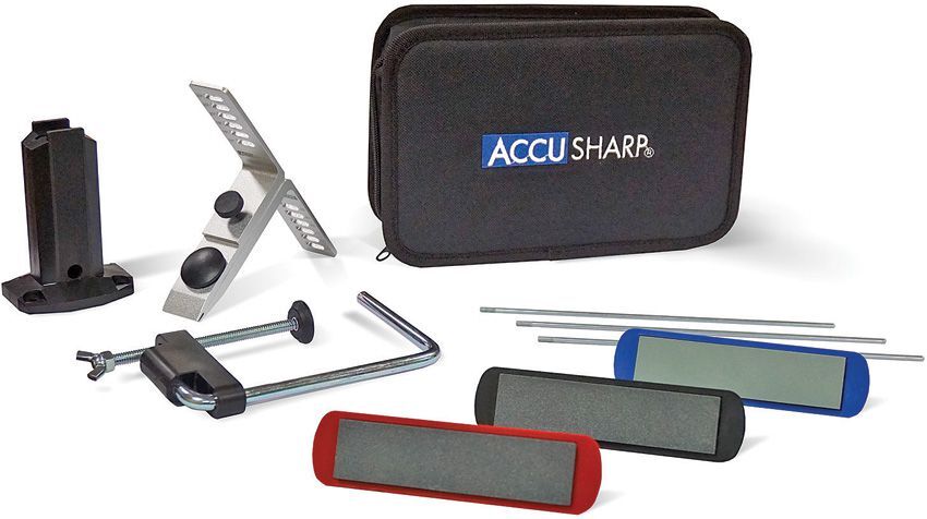 AccuSharp Three Stone Precision Knife Sharpening Kit With Six Angle Guides- 060C