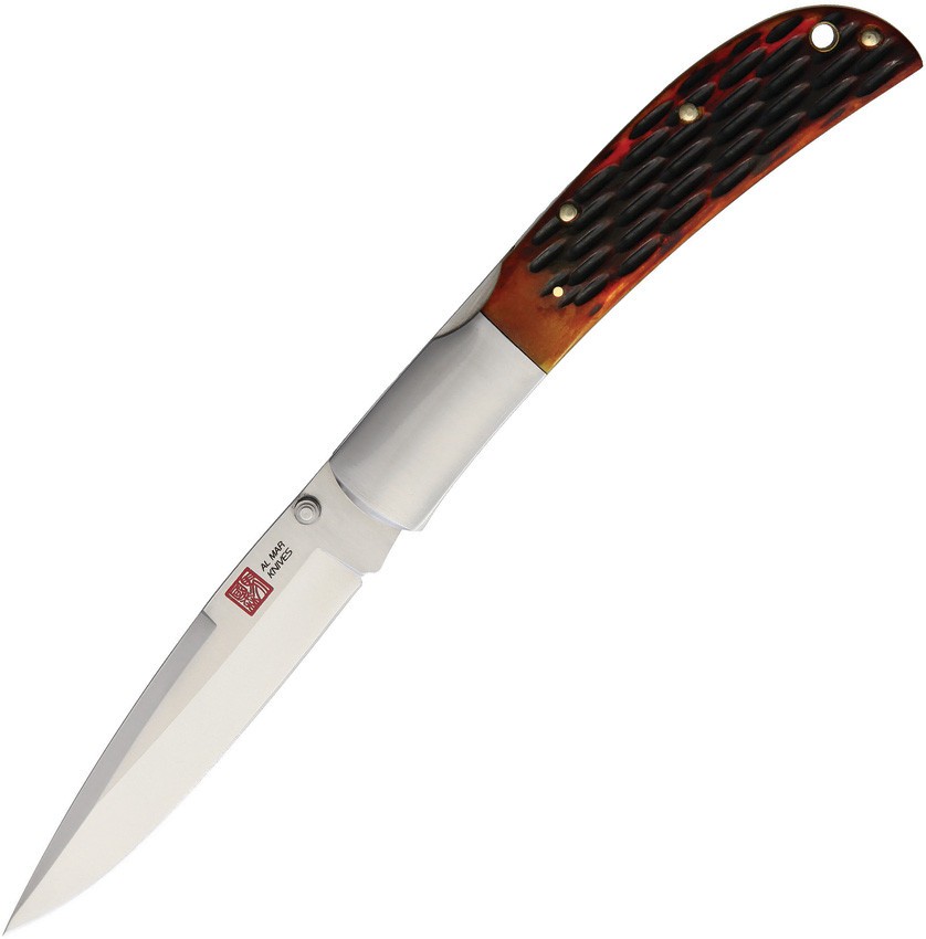 Al Mar Eagle AMK7006 4″ AUS-8 Steel Honey Bone Folding Lockback Knife