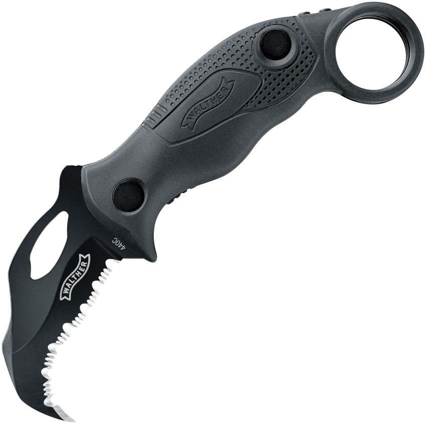 Walther Kdk Karambit Defense Knife 5.0764-US 2.25″ 440C Black Nylon Folding