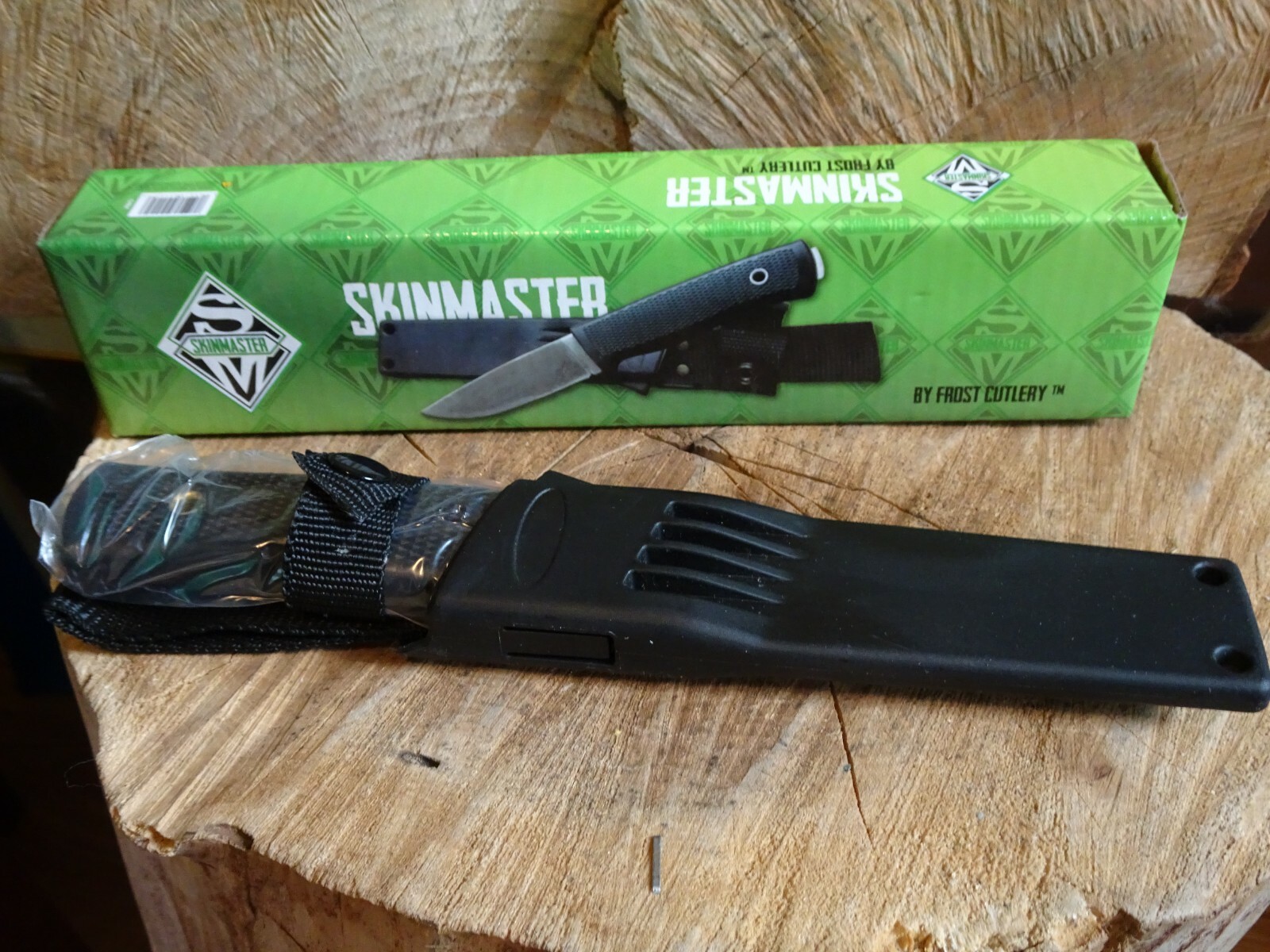 8.5″ OVERALL BOWIE KNIFE 420HC BLADE RUBBER NON-SLIP HANDLE HARD CASE SHEATH